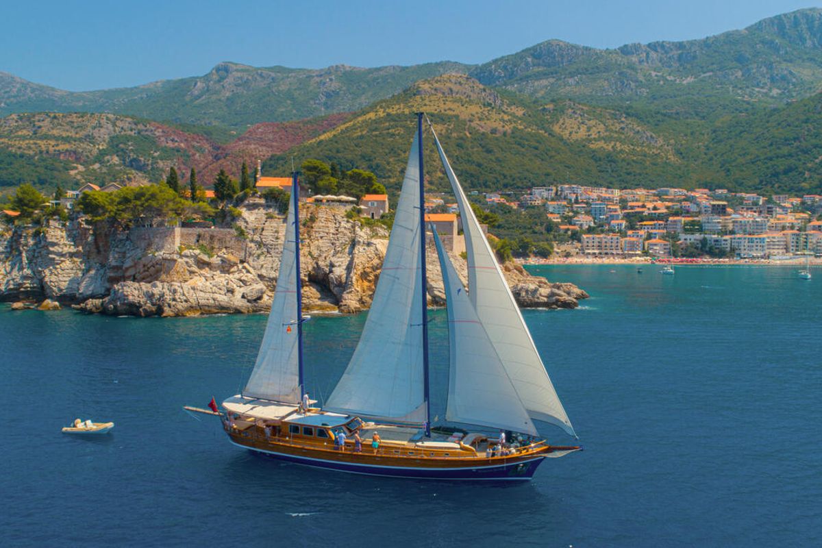 Exterior view of Kaptan Sevket, a Custom Made Kaptan Sevket yacht at Tivat, Montenegro