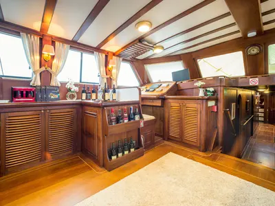 Cabin on Kaptan Sevket, a Custom Made Kaptan Sevket yacht at Tivat, Montenegro