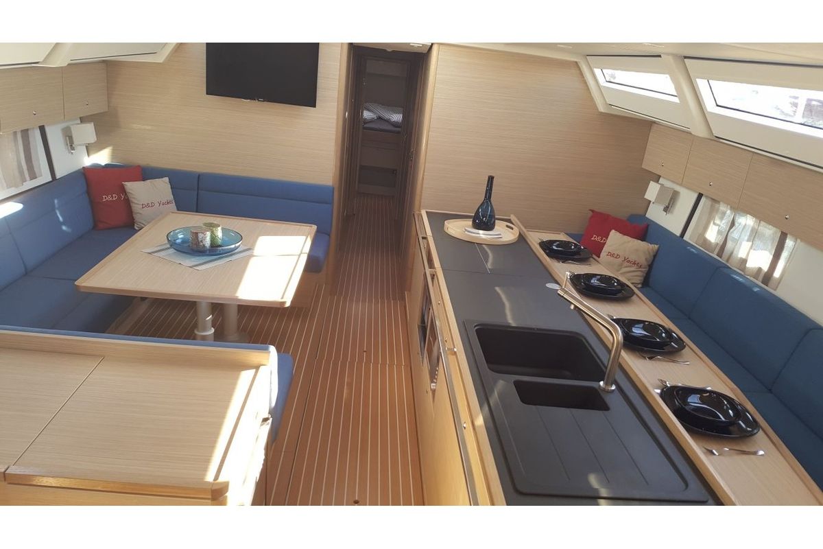 Galley of SAUTERNES, a D&D Kufner 54 sailboat at Grad Trogir, Croatia