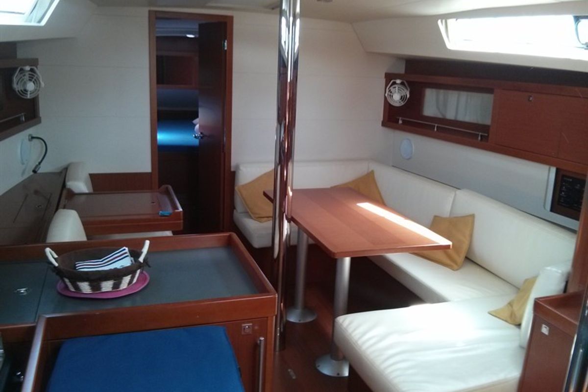 Head on Warrior, a Beneteau Oceanis 41 sailboat at Kontokali, Greece