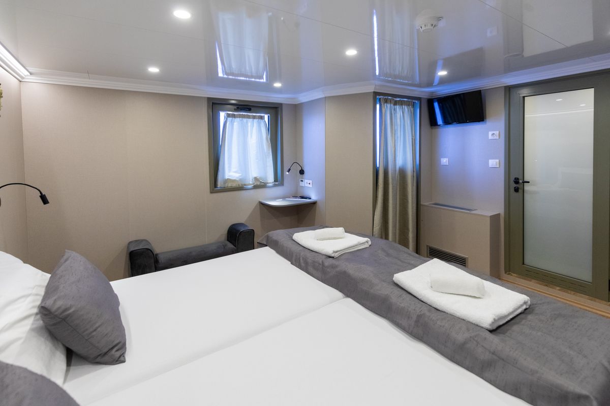Cabin on Antaris, a Gulet Luxury Motor Yacht yacht at Split, Croatia