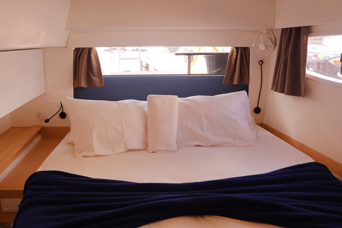 Limin'_X, a Fountaine Pajot Elba 45 catamaran at Road Town, British Virgin Islands