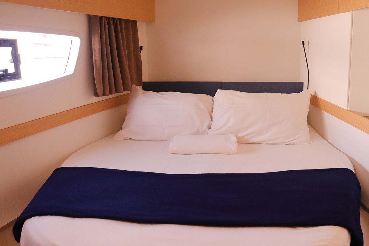 Limin'_X, a Fountaine Pajot Elba 45 catamaran at Road Town, British Virgin Islands
