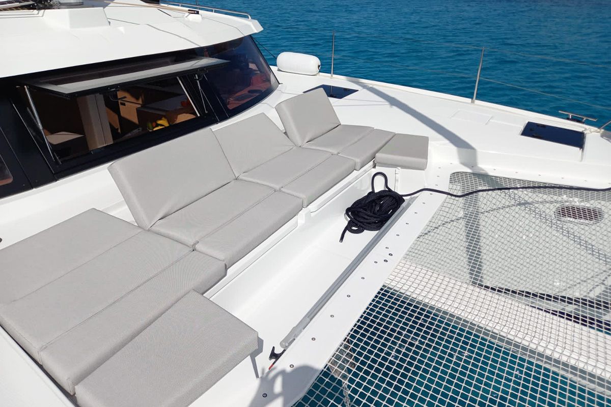 Limin'_X, a Fountaine Pajot Elba 45 catamaran at Road Town, British Virgin Islands