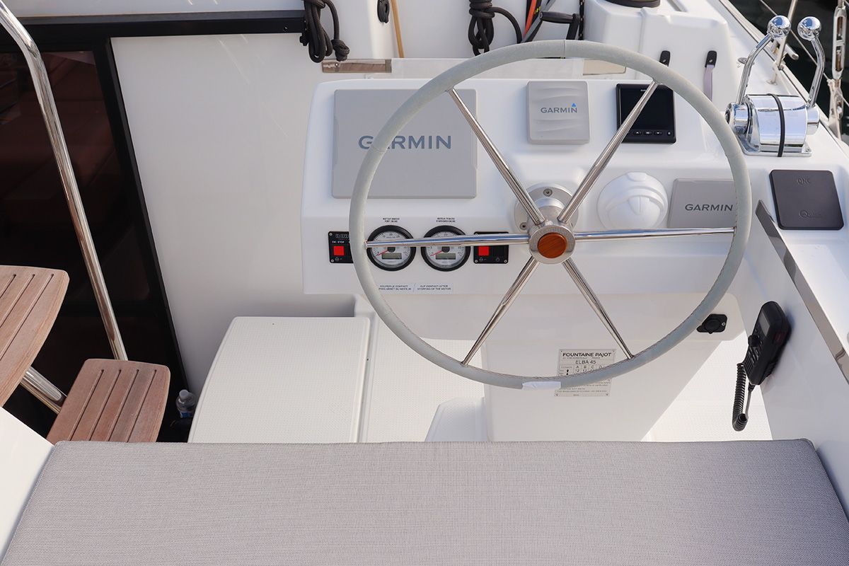 Limin'_X, a Fountaine Pajot Elba 45 catamaran at Road Town, British Virgin Islands