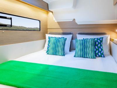 Cabin on SARON, a Lagoon 38 catamaran at Municipal Unit of Nea Peramos, Greece