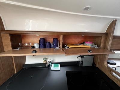 Galley of Denver, a Bavaria S29+ motorboat at Grad Biograd na Moru, Croatia