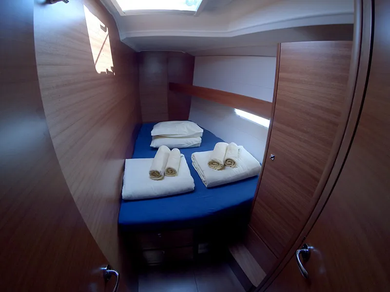 Cabin on Alba 1, a Dufour 460 GL sailboat at Grad Šibenik, Croatia