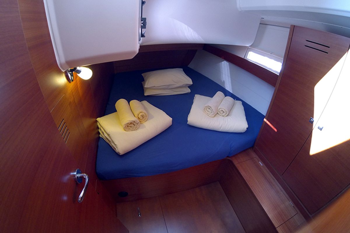 Cabin on Alba 1, a Dufour 460 GL sailboat at Grad Šibenik, Croatia