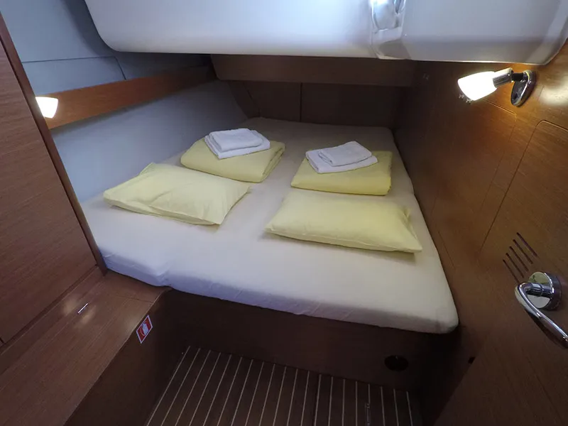 Cabin on Alba 1, a Dufour 460 GL sailboat at Grad Šibenik, Croatia