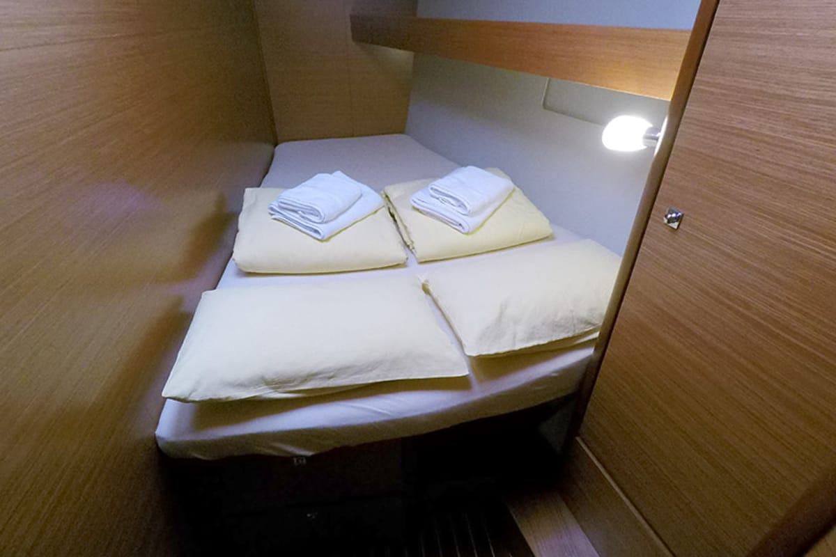 Cabin on Alba 1, a Dufour 460 GL sailboat at Grad Šibenik, Croatia