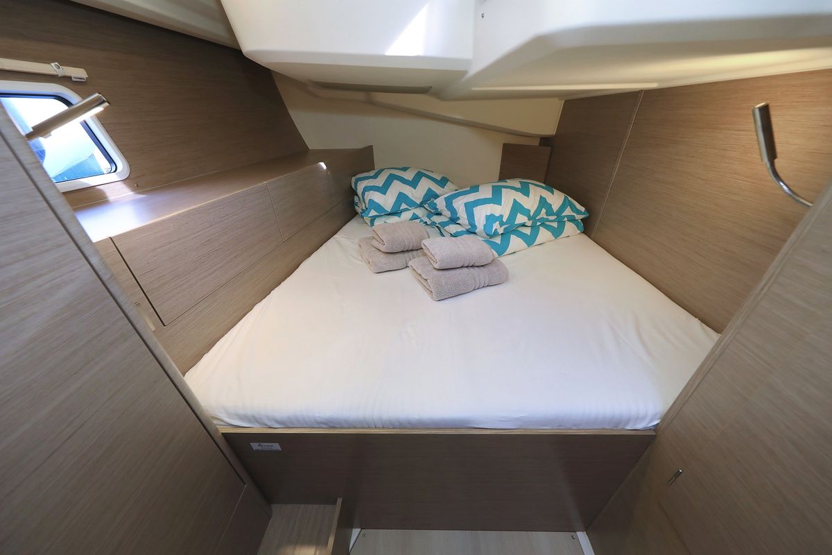 Cabin on Licence To Chill, a Hanse Yachts Hanse 508 sailboat at Grad Kaštela, Croatia