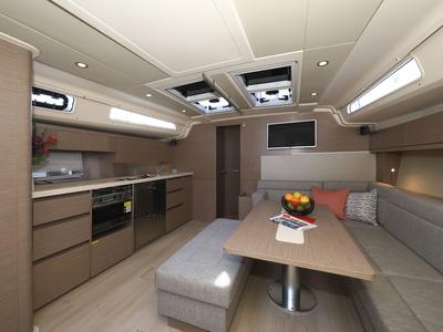 Galley of Licence To Chill, a Hanse Yachts Hanse 508 sailboat at Grad Kaštela, Croatia