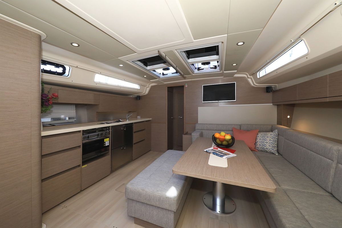 Galley of Licence To Chill, a Hanse Yachts Hanse 508 sailboat at Grad Kaštela, Croatia