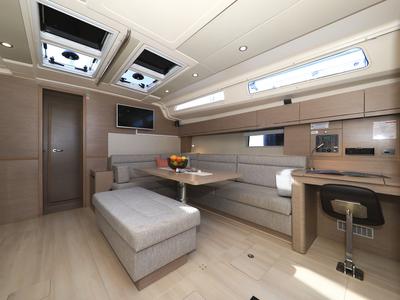 Salon of Licence To Chill, a Hanse Yachts Hanse 508 sailboat at Grad Kaštela, Croatia