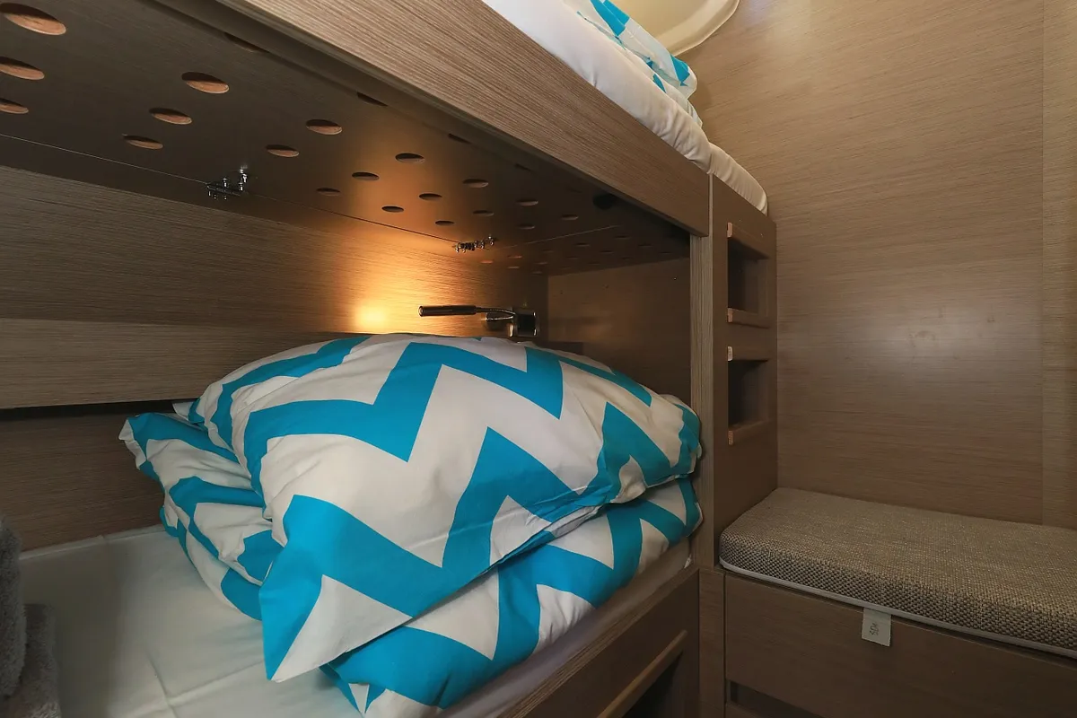 Cabin on Licence To Chill, a Hanse Yachts Hanse 508 sailboat at Grad Kaštela, Croatia