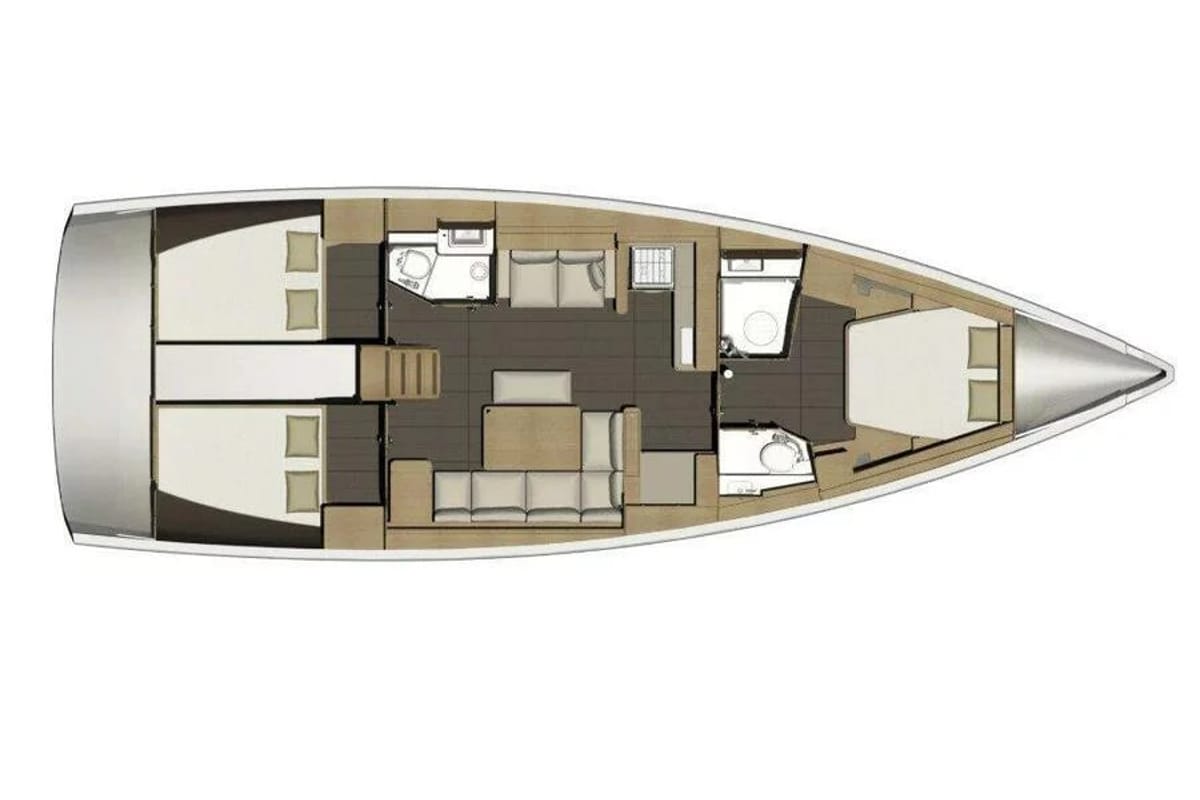 Fantasea, a Dufour 460 Grand Large sailboat at Municipal Unit of Lefkada, Greece