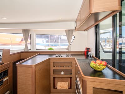 Galley of Ionas, a Lagoon 42 catamaran at Municipal Unit of Rhodes, Greece