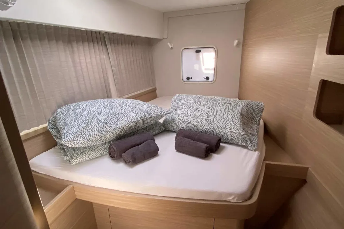 Cabin on Hanselli, a Lagoon 42 catamaran at Grad Trogir, Croatia