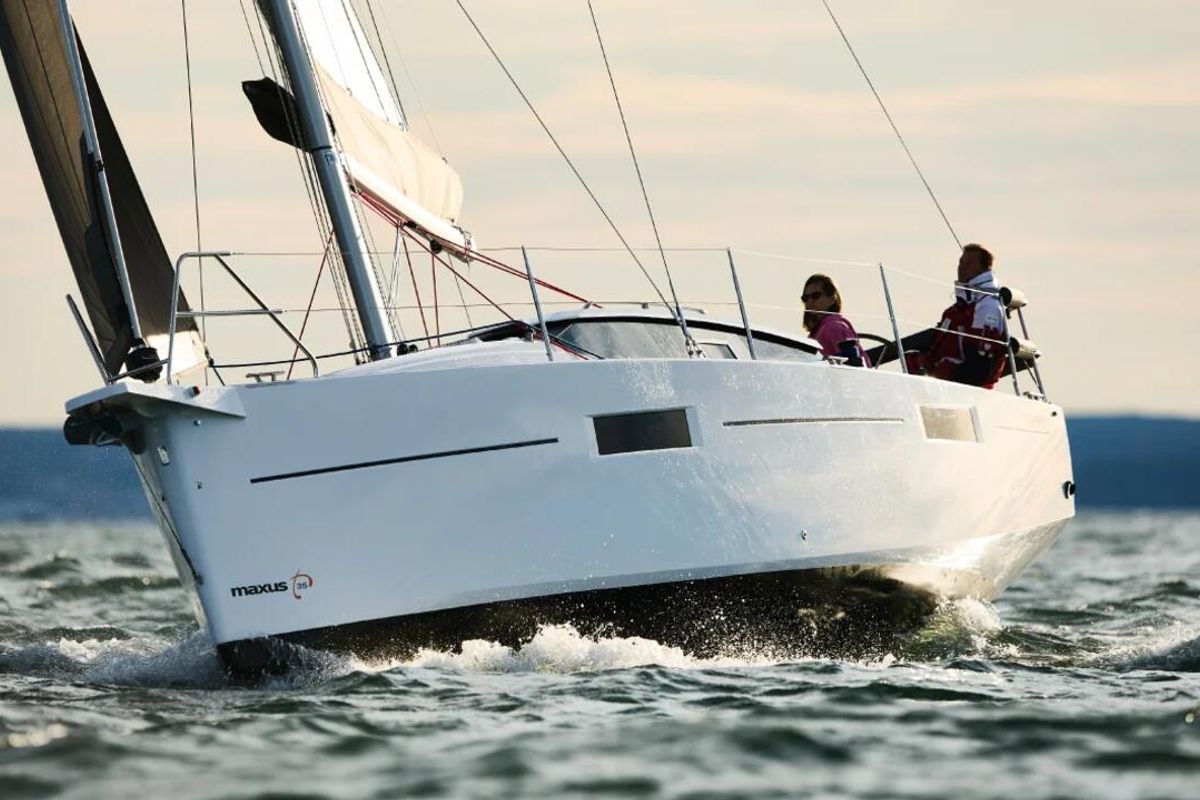 Exterior view of Gea, a Northman Maxus 35 sailboat at Grad Biograd na Moru, Croatia