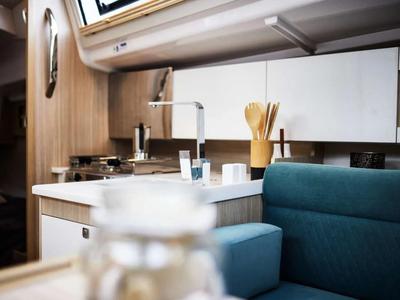 Galley of Gea, a Northman Maxus 35 sailboat at Grad Biograd na Moru, Croatia