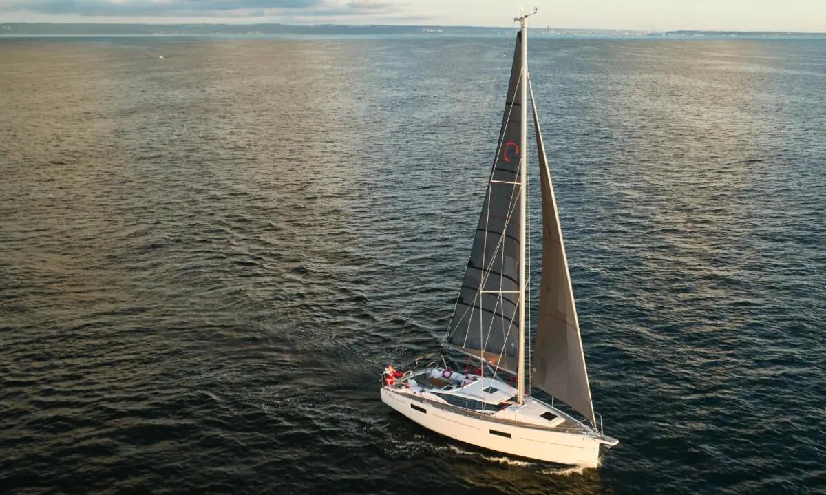 Exterior view of Gea, a Northman Maxus 35 sailboat at Grad Biograd na Moru, Croatia