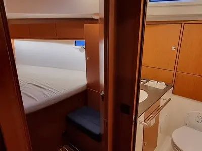 Cabin on Wajra, a Bavaria 46 sailboat at Gdańsk, Poland