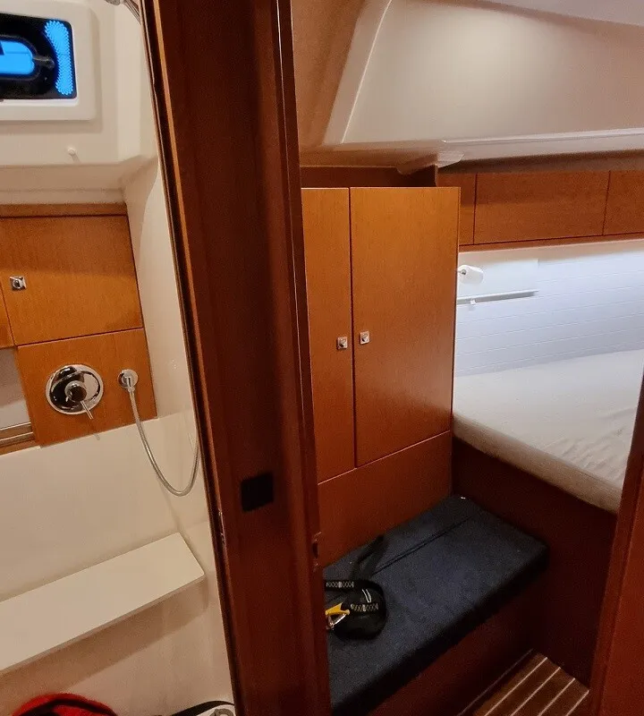 Cabin on Wajra, a Bavaria 46 sailboat at Gdańsk, Poland