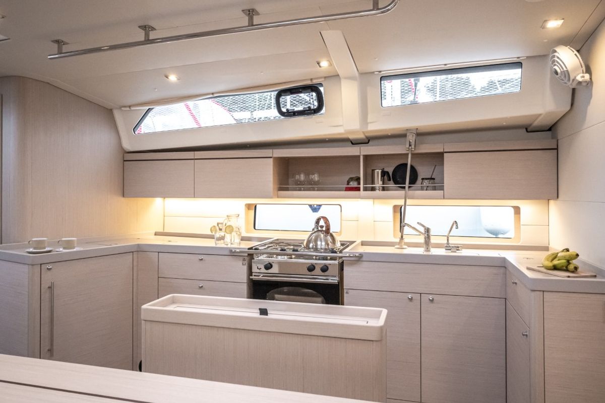 Galley of Nalu, a Beneteau Oceanis 46.1 sailboat at Općina Medulin, Croatia
