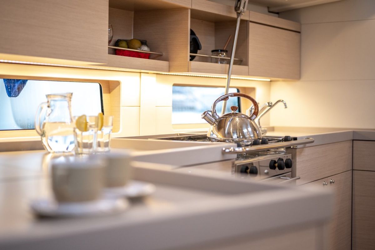 Galley of Nalu, a Beneteau Oceanis 46.1 sailboat at Općina Medulin, Croatia