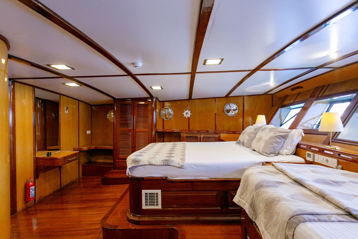 Cabin on Sarayli I, a Gulet Gulet gulet at Marmaris, Turkey