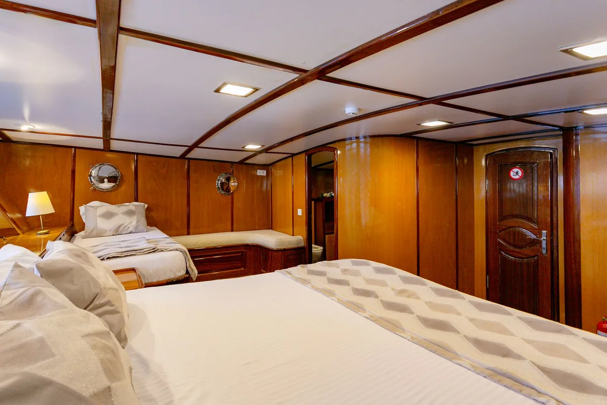 Cabin on Sarayli I, a Gulet Gulet gulet at Marmaris, Turkey