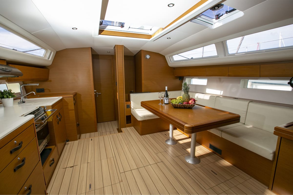 Cabin on Amazing Elli, a Jeanneau 54 sailboat at Volos Municipality, Greece