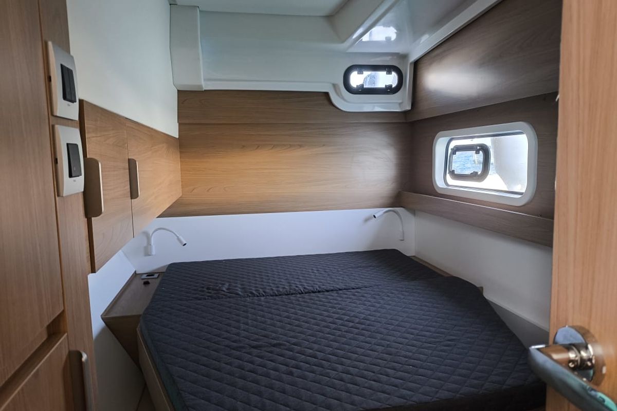 Cabin on Danae, a Bali Catspace catamaran at Municipal Unit of Ellomenos, Greece