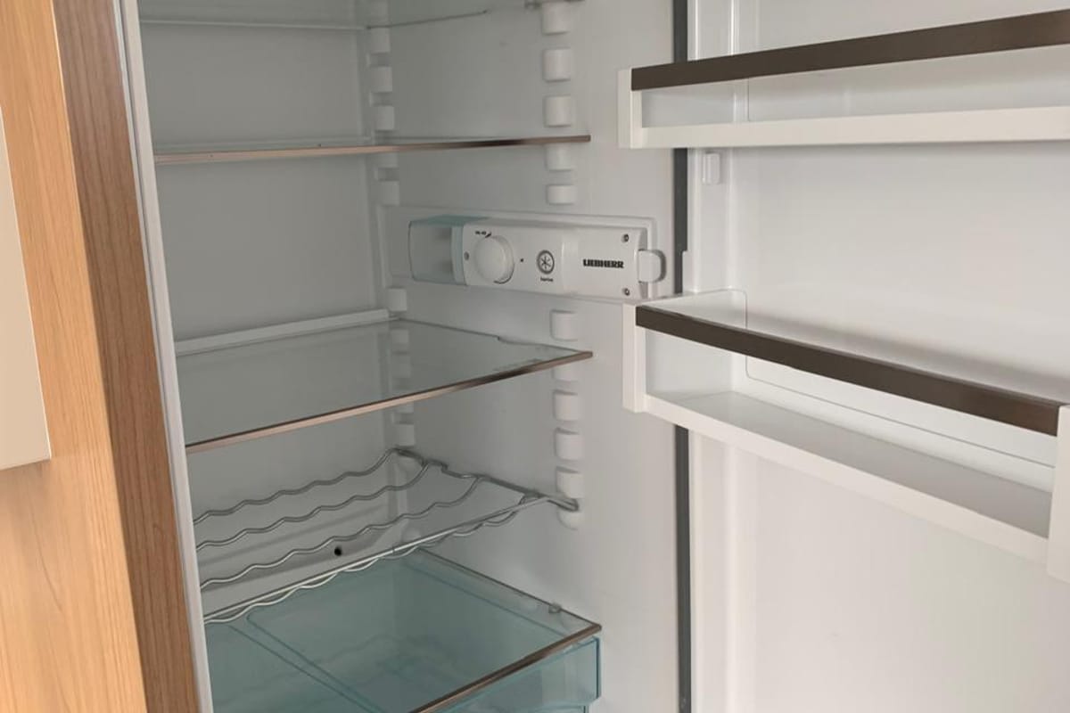 Galley of Danae, a Bali Catspace catamaran at Municipal Unit of Ellomenos, Greece