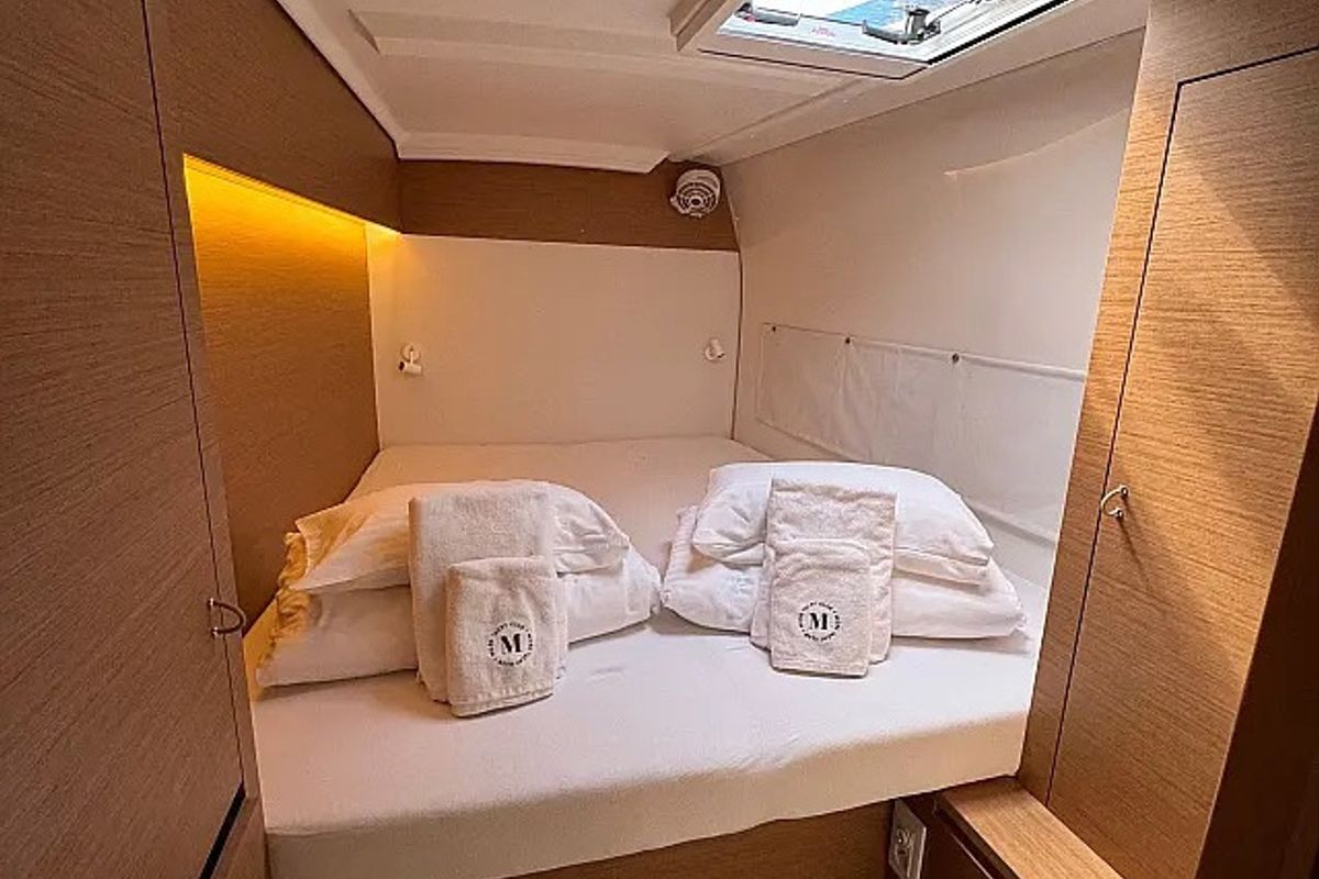 Cabin on Spring & Fall, a Excess 11 catamaran at Grad Trogir, Croatia