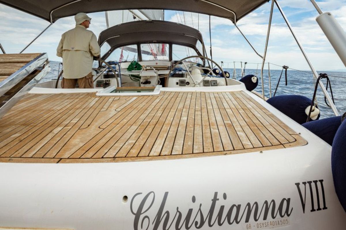 Exterior view of Christianna VIII, a Ocean Star 60.1 sailboat at Athens, Greece