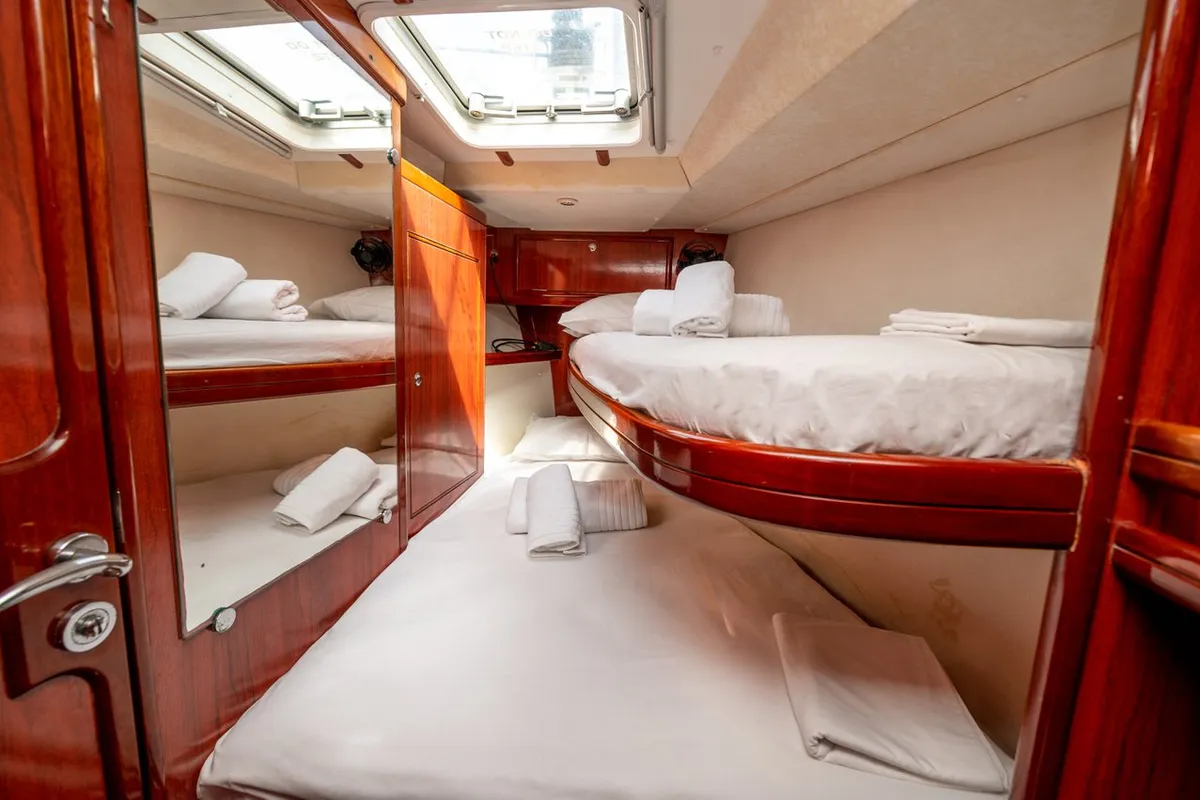Cabin on Christianna VIII, a Ocean Star 60.1 sailboat at Athens, Greece
