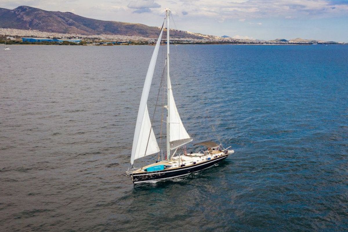 Exterior view of Christianna VIII, a Ocean Star 60.1 sailboat at Athens, Greece