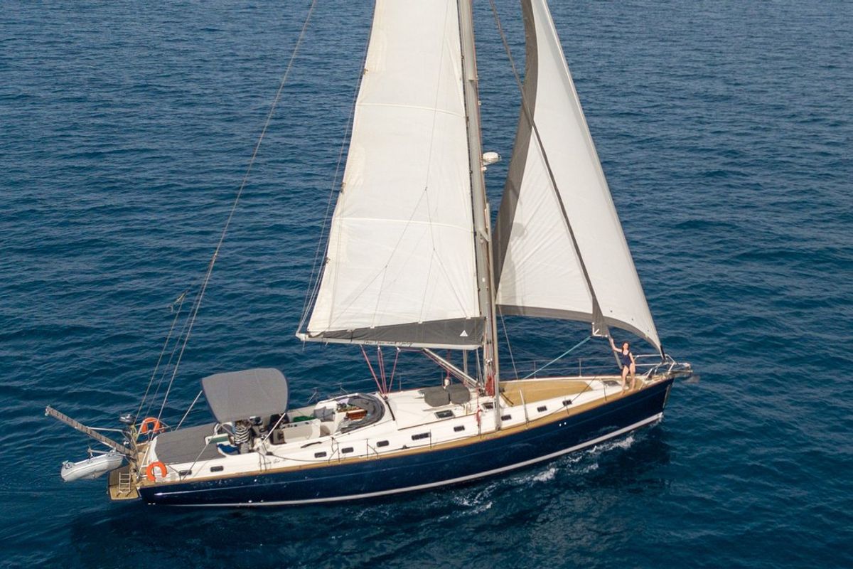 Exterior view of Christianna VIII, a Ocean Star 60.1 sailboat at Athens, Greece