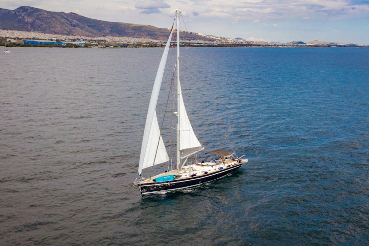 Exterior view of Christianna VIII, a Ocean Star 60.1 sailboat at Athens, Greece