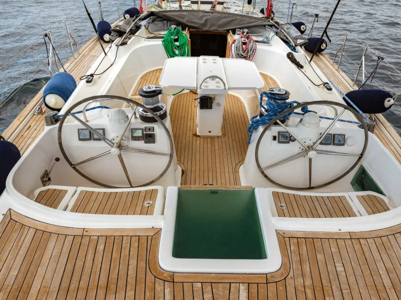 Exterior view of Christianna VIII, a Ocean Star 60.1 sailboat at Athens, Greece