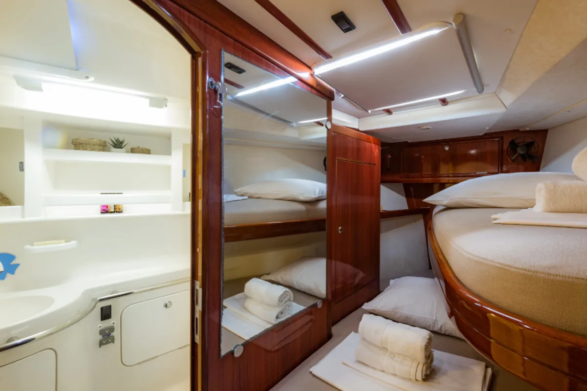 Salon of Christianna VIII, a Ocean Star 60.1 sailboat at Athens, Greece
