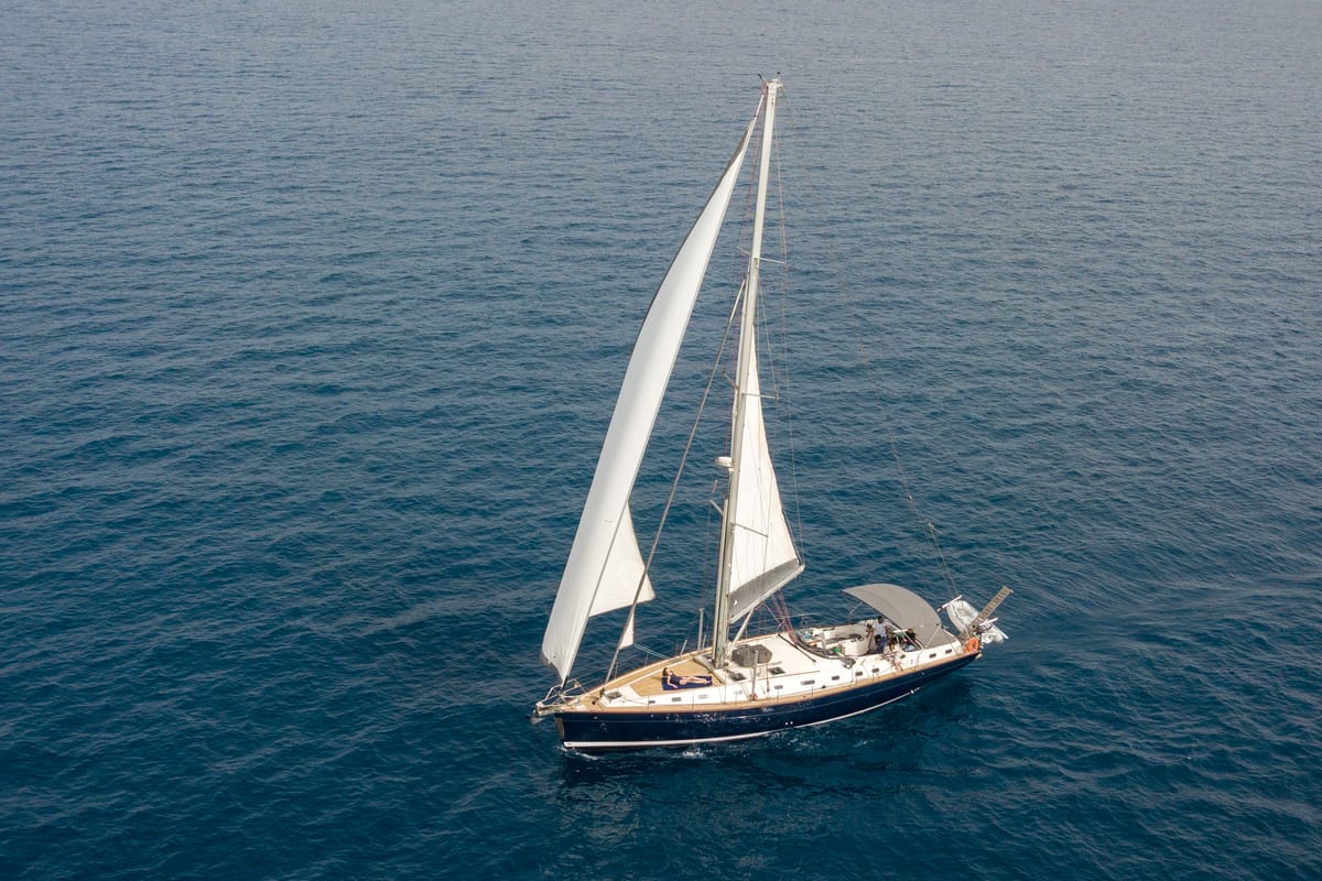 Exterior view of Christianna VIII, a Ocean Star 60.1 sailboat at Athens, Greece