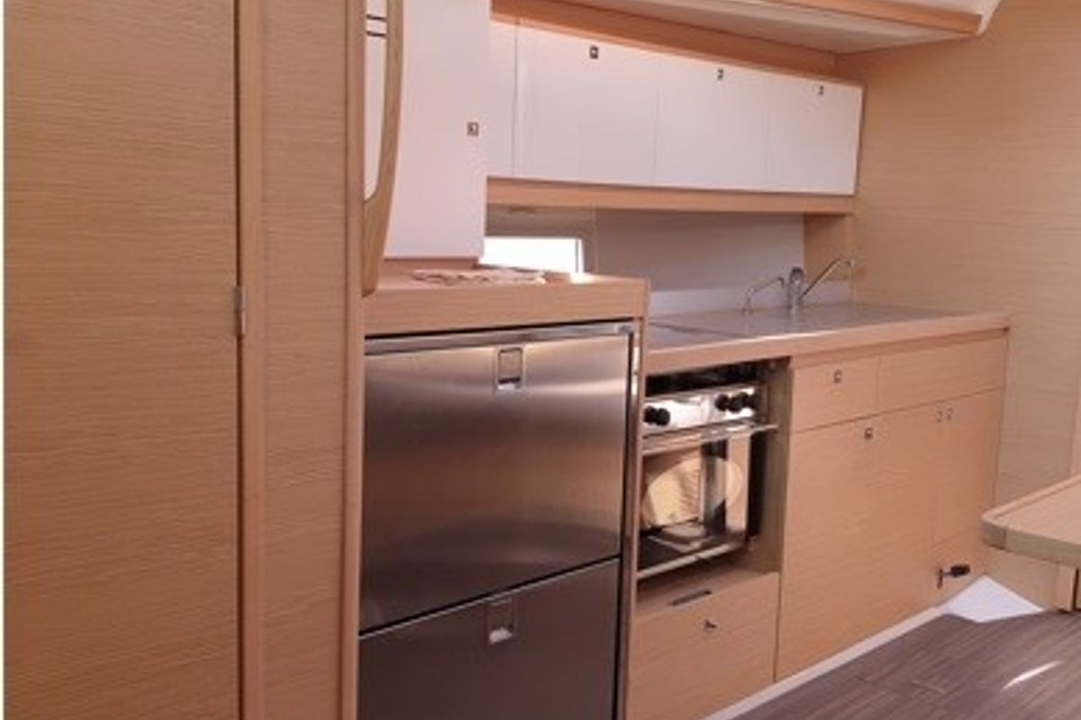 Galley of Alati, a Dufour 390 Grand Large sailboat at Municipal Unit of Lefkada, Greece