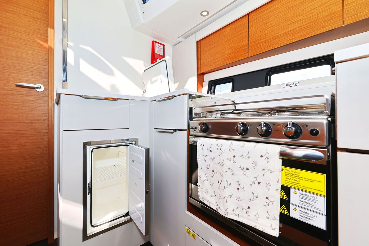Galley of Blondie - Ow, a Hanse Yachts Hanse 460 sailboat at Grad Kaštela, Croatia