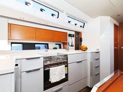 Galley of Blondie - Ow, a Hanse Yachts Hanse 460 sailboat at Grad Kaštela, Croatia