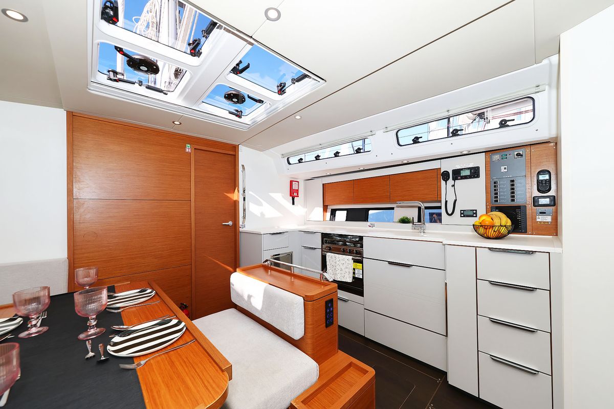 Salon of Blondie - Ow, a Hanse Yachts Hanse 460 sailboat at Grad Kaštela, Croatia