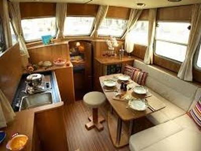 Galley of Wedis (Fr2), a Linssen Grand Sturdy 29.9 AC motorboat at Mirow, Germany