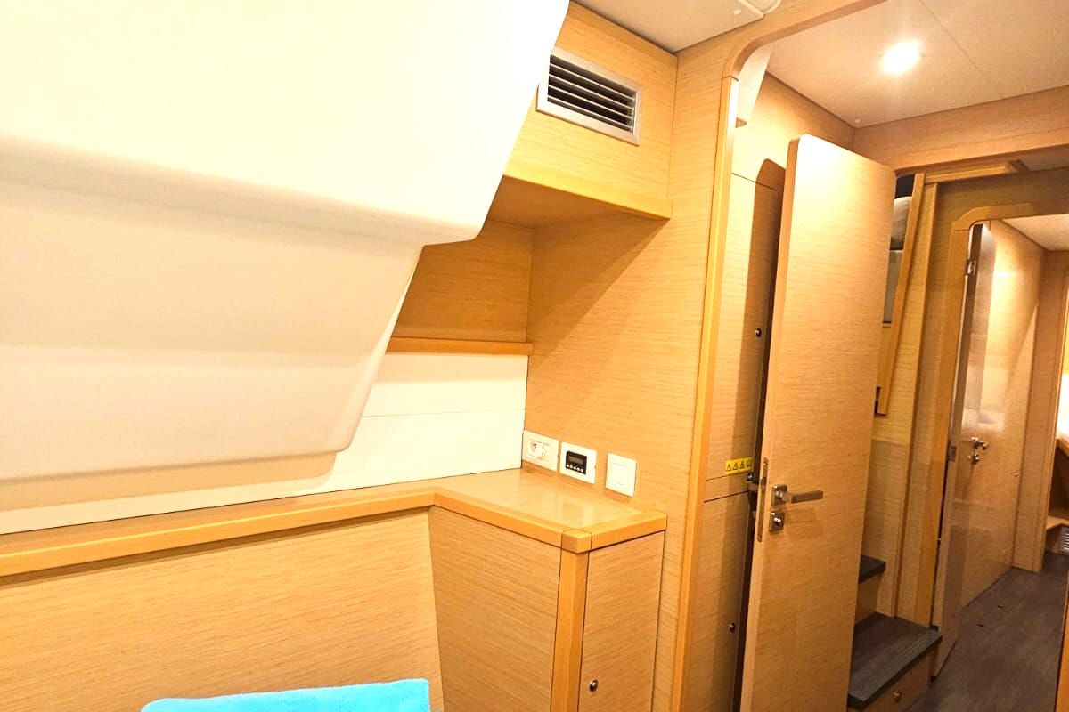 EmoSEAon, a Lagoon 450 F catamaran at Municipal Unit of Lefkada, Greece